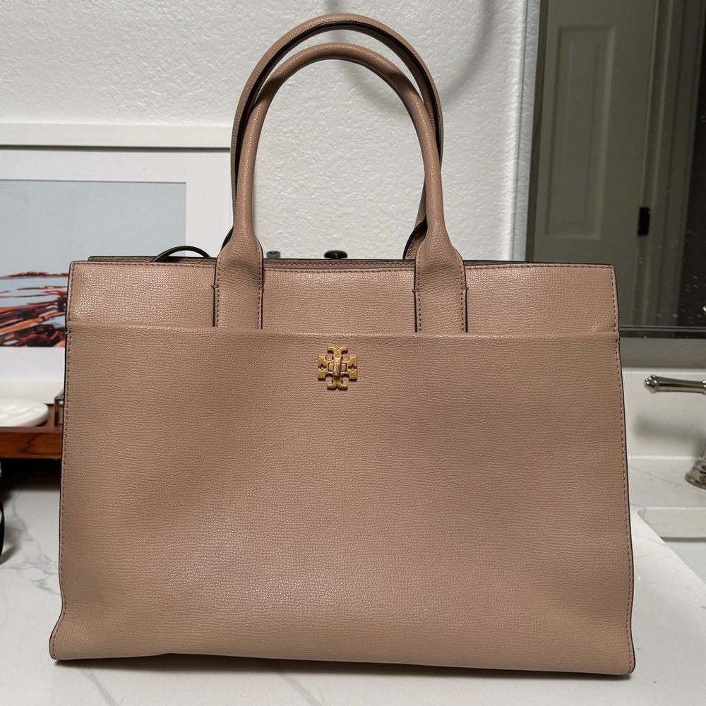 Tory Burch Kira Tote Purse Bag “Sand” (Nude/Blush)
